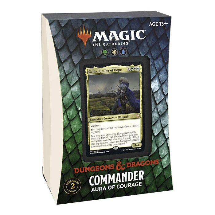 Magic The Gathering Adventures In The Forgotten Realms Commander Deck Aura Of Courage