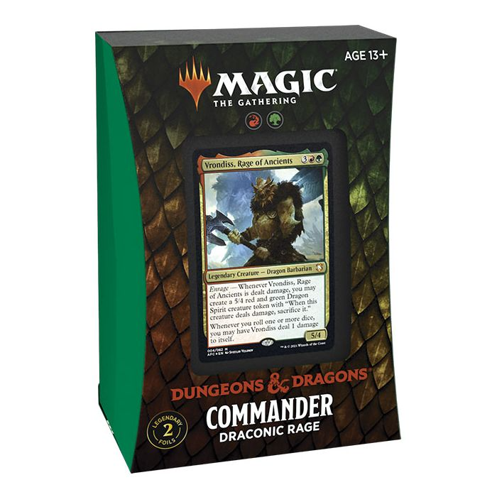 Magic The Gathering Adventures In The Forgotten Realms Commander Deck Draconic Rage