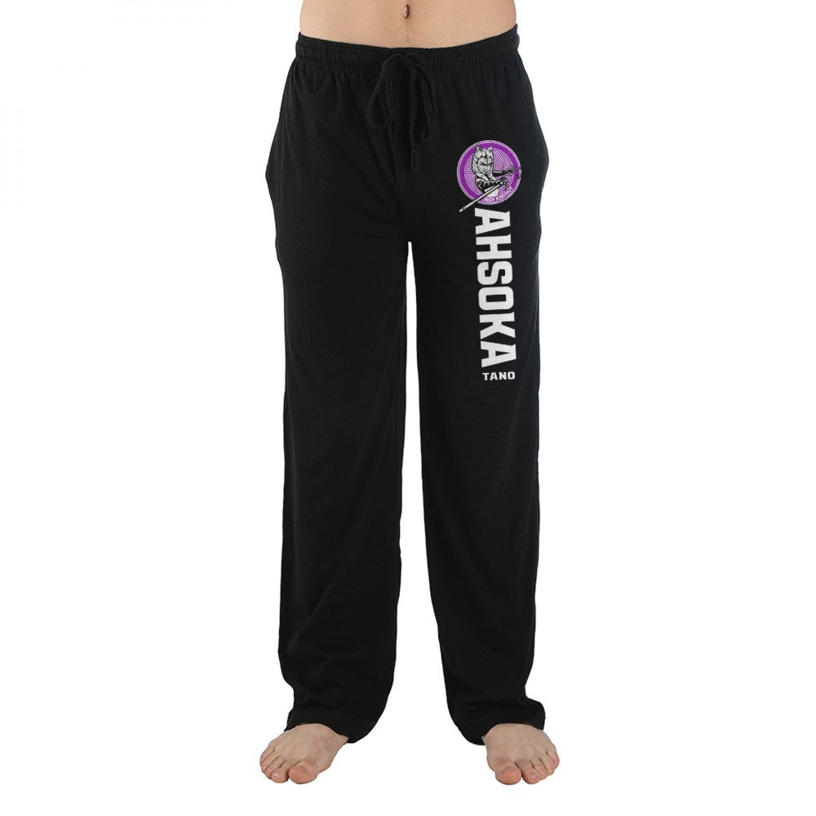 Star Wars Ahsoka Tano Character Image and Text Pajama Sleep Pants