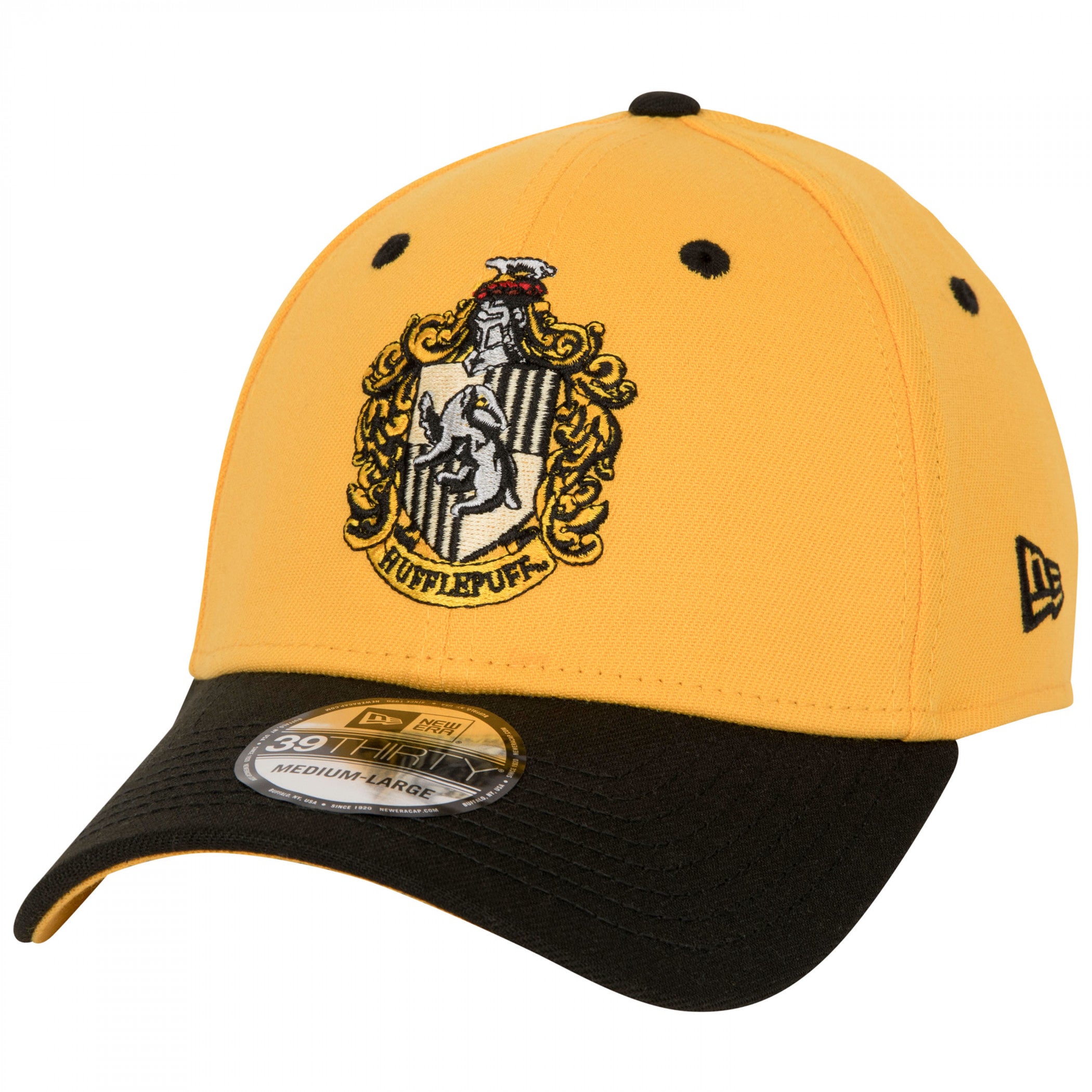 Harry Potter Hufflepuff Crest New Era 39Thirty Fitted Hat