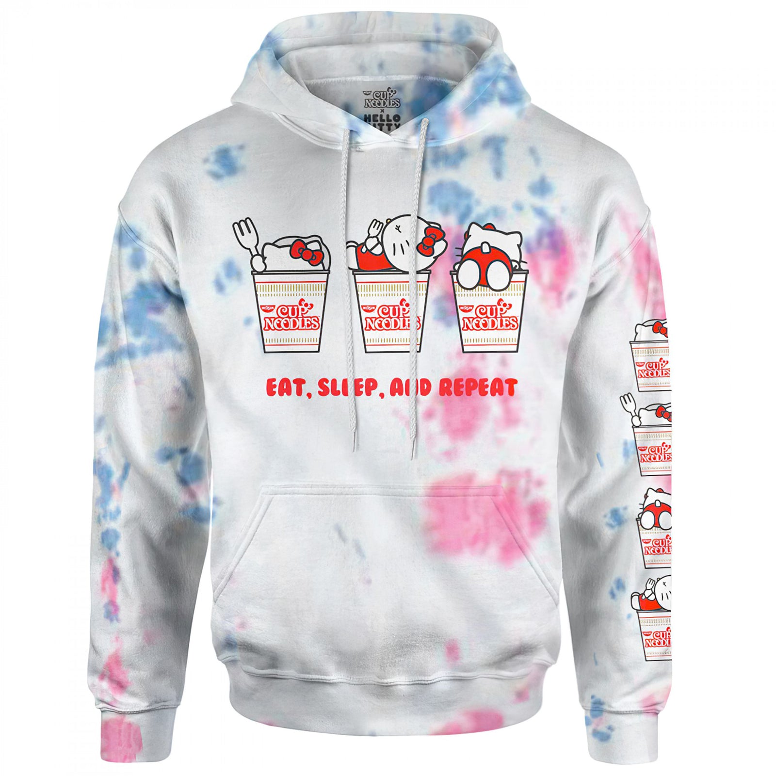 Hello Kitty x Cup Noodles Color Splotch Hoodie