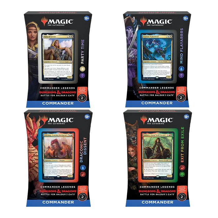 Magic The Gathering Commander Legends Battle For Baldur's Gate Commander Deck Display