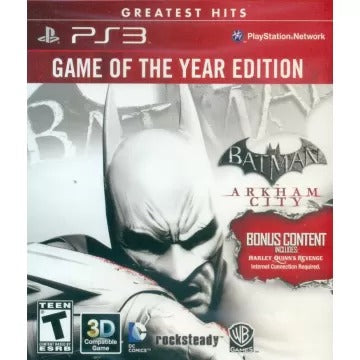 Batman: Arkham City (Game of the Year) (Greatest Hits) PlayStation 3