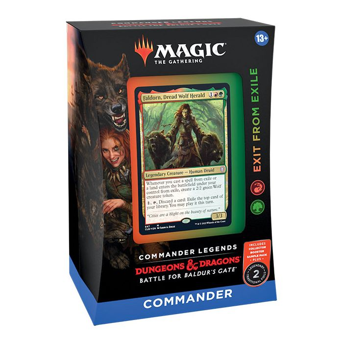 Magic The Gathering Commander Legends Battle For Baldur's Gate Commander Deck Exit From Exile