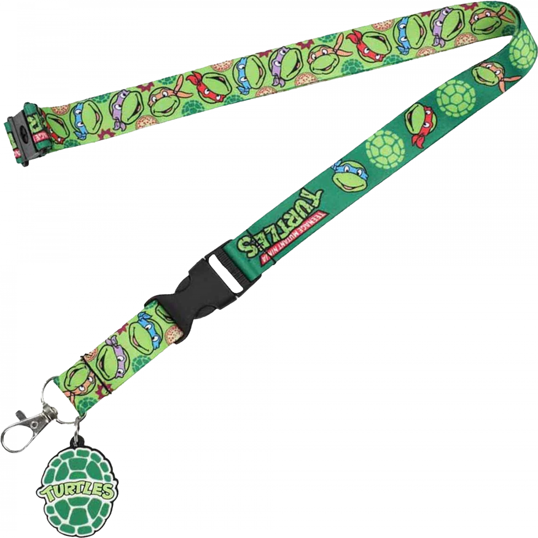 Teenage Mutant Ninja Turtles Lanyard w/ Rubber Charm