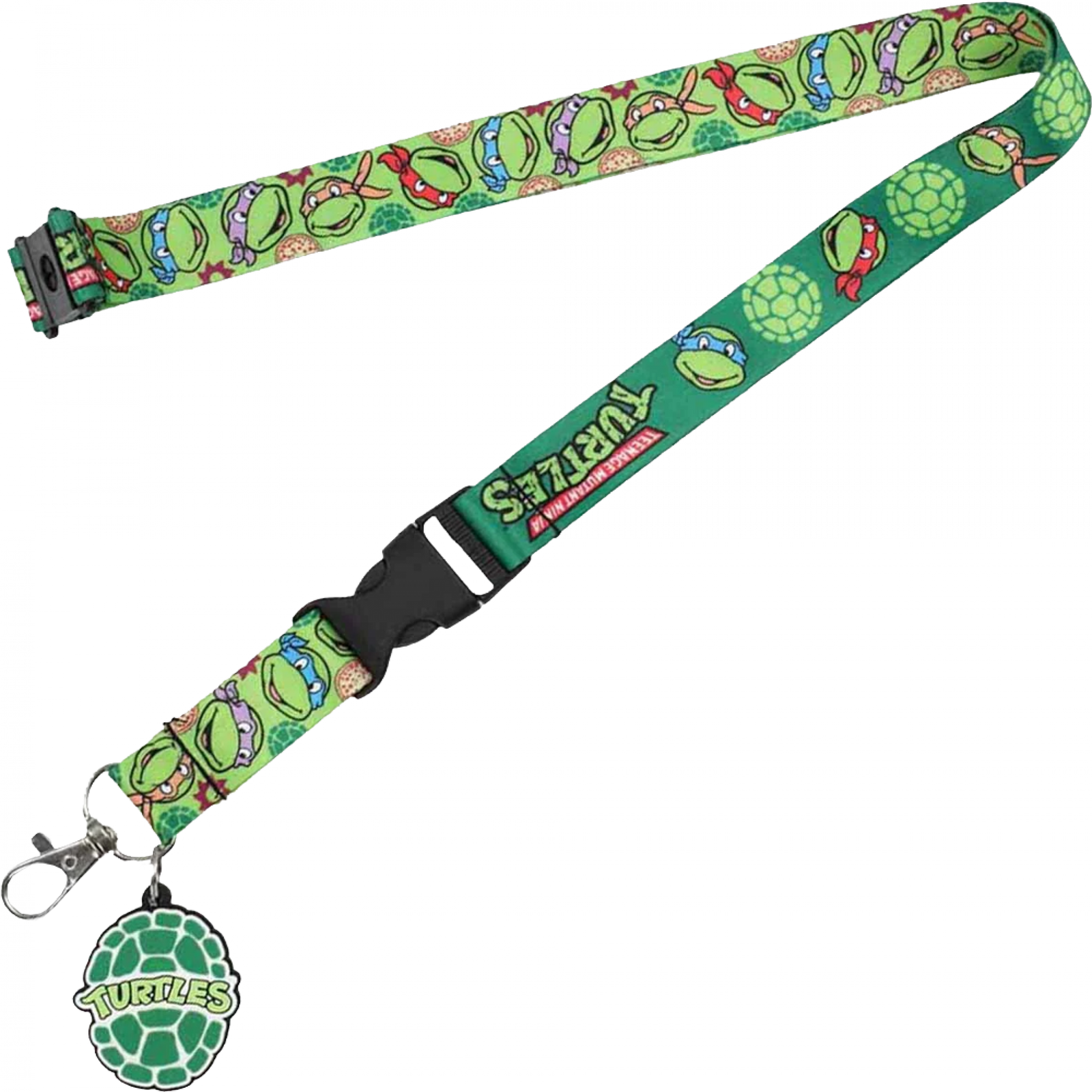 Teenage Mutant Ninja Turtles Lanyard w/ Rubber Charm