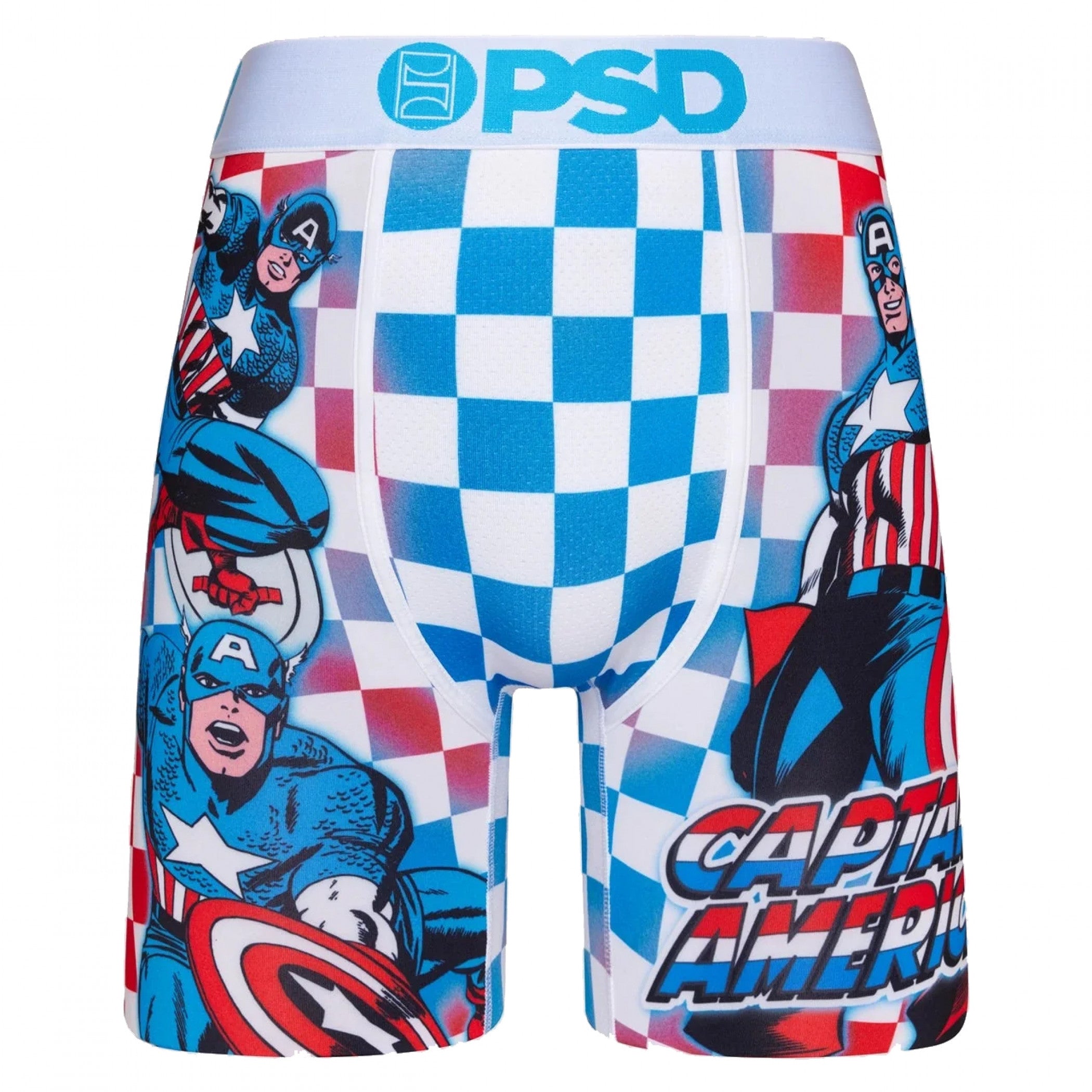 Captain American Checkered PSD Boxer Briefs