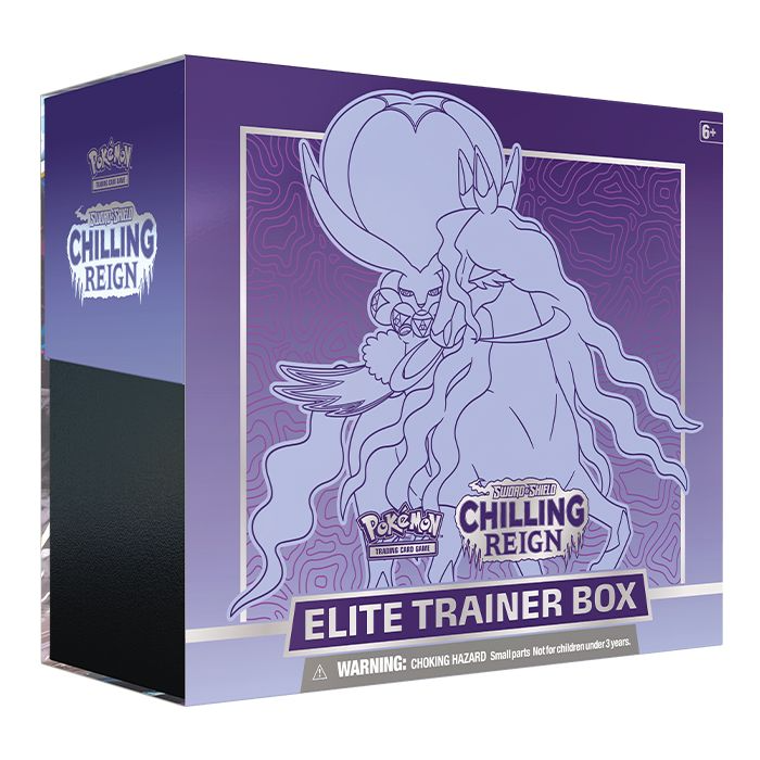Pokemon Sword & Shield Chilling Reign Elite Trainer Box Shadow Rider Calyrex