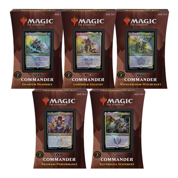 Magic The Gathering Strixhaven School Of Mages Commander Deck Bundle Of 5