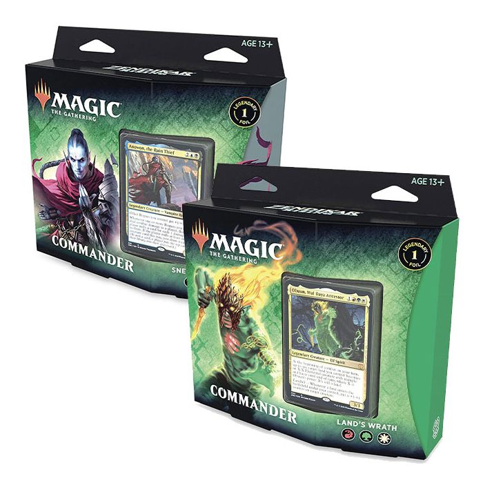 Magic The Gathering Zendikar Rising Commander Deck Land's Wrath & Sneak Attack