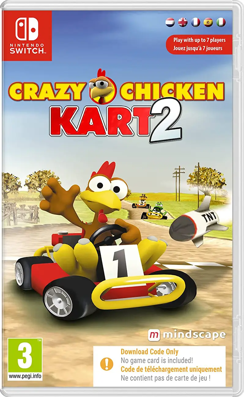 Crazy Chicken Kart 2 (Code in a box) NINTENDO SWITCH