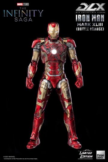 Infinity Saga DLX Action Figure 1/12 Iron Man Mark 43 (Battle Damage) Limited Edition 17 cm