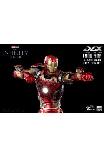Infinity Saga DLX Action Figure 1/12 Iron Man Mark 43 (Battle Damage) Limited Edition 17 cm
