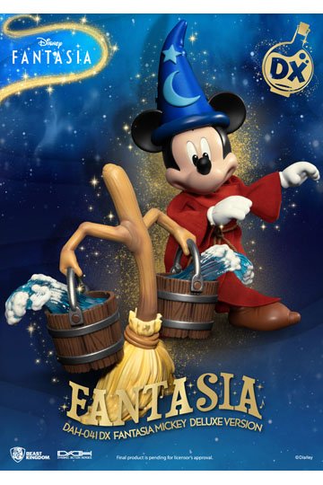 Disney Classic Dynamic 8ction Heroes Action Figure 1/9 Mickey Fantasia Deluxe Version 21 cm