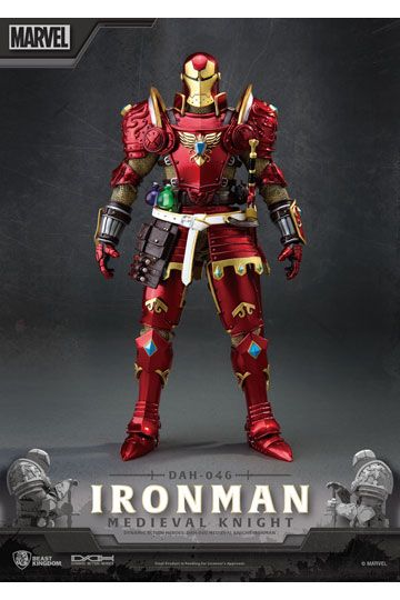 Marvel Dynamic 8ction Heroes Action Figure 1/9 Medieval Knight Iron Man 20 cm