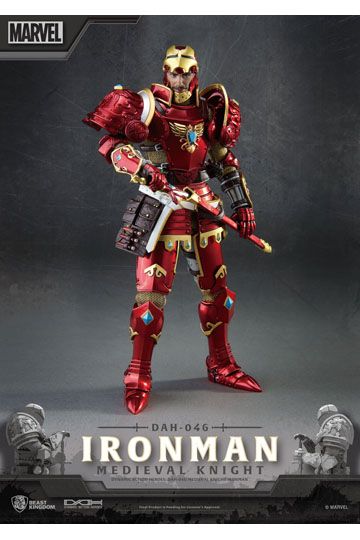 Marvel Dynamic 8ction Heroes Action Figure 1/9 Medieval Knight Iron Man 20 cm