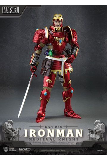 Marvel Dynamic 8ction Heroes Action Figure 1/9 Medieval Knight Iron Man 20 cm
