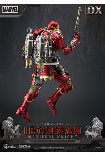 Marvel Dynamic 8ction Heroes Action Figure 1/9 Medieval Knight Iron Man Deluxe Version 20 cm