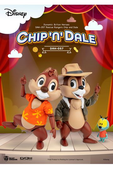 Disney Chip 'n Dale: Rescue Rangers Dynamic 8ction Heroes Action Figures 1/9 Chip & Dale 10 cm