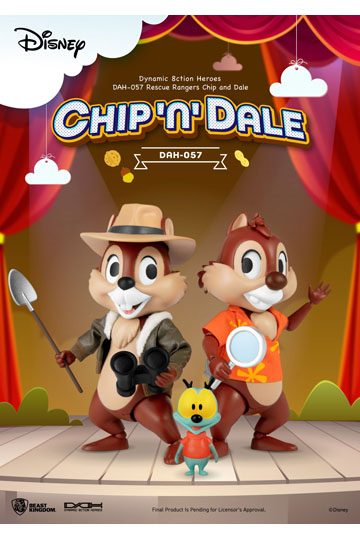 Disney Chip 'n Dale: Rescue Rangers Dynamic 8ction Heroes Action Figures 1/9 Chip & Dale 10 cm