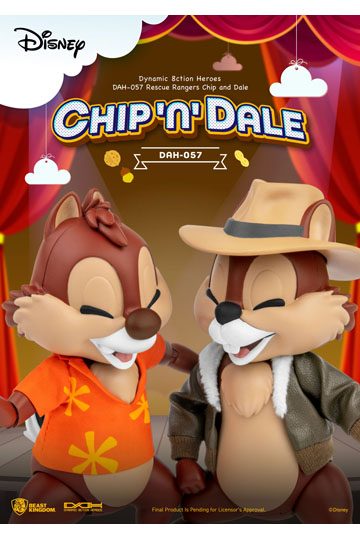 Disney Chip 'n Dale: Rescue Rangers Dynamic 8ction Heroes Action Figures 1/9 Chip & Dale 10 cm