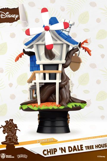 Disney Summer Series D-Stage PVC Diorama Chip 'n Dale Tree House 16 cm