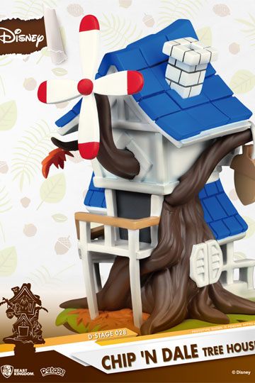Disney Summer Series D-Stage PVC Diorama Chip 'n Dale Tree House 16 cm