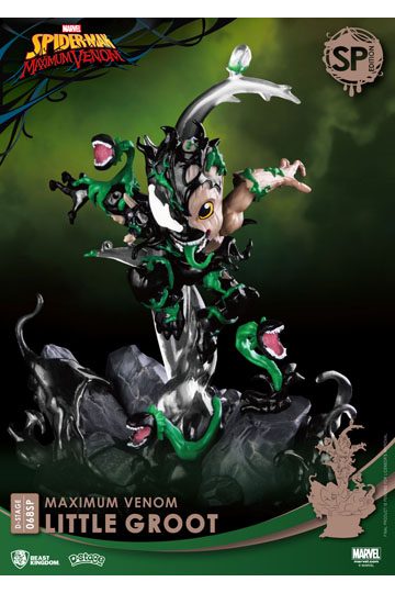 Marvel Comics D-Stage PVC Diorama Maximum Venom Little Groot Special Edition 16 cm