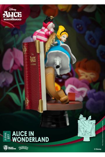 Disney Story Book Series D-Stage PVC Diorama Alice in Wonderland 15 cm