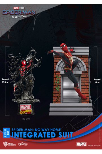 Spider-Man: No Way Home D-Stage PVC Diorama Spider-Man Integrated Suit Closed Box Version 16 cm