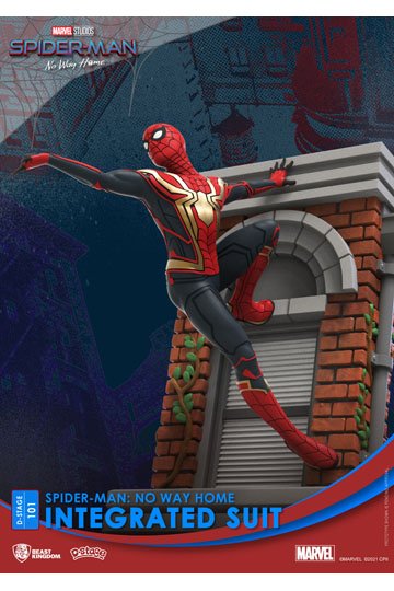 Spider-Man: No Way Home D-Stage PVC Diorama Spider-Man Integrated Suit Closed Box Version 16 cm