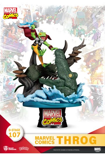 Marvel Comics D-Stage PVC Diorama Throg Closed Box Version 17 cm
