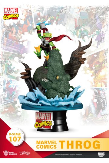 Marvel Comics D-Stage PVC Diorama Throg Closed Box Version 17 cm