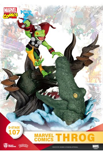 Marvel Comics D-Stage PVC Diorama Throg Closed Box Version 17 cm