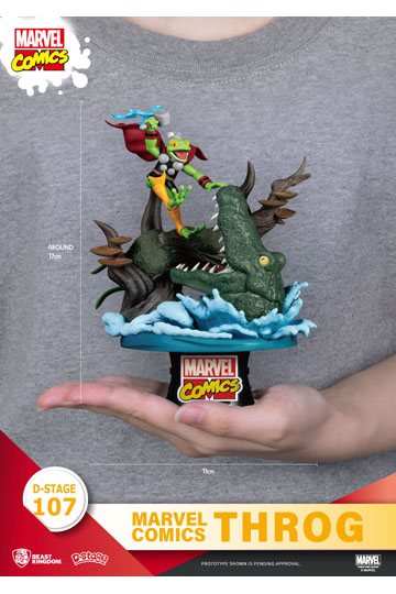 Marvel Comics D-Stage PVC Diorama Throg Closed Box Version 17 cm