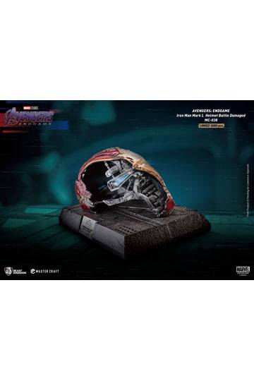 Avengers Endgame Master Craft Statue Iron Man Mark50 Helmet Battle Damaged 22 cm