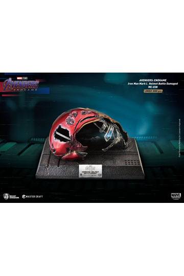 Avengers Endgame Master Craft Statue Iron Man Mark50 Helmet Battle Damaged 22 cm