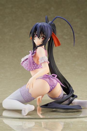 High School DxD HERO PVC Statue 1/7 Himejima Akeno Lingerie Ver. 14 cm