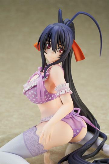 High School DxD HERO PVC Statue 1/7 Himejima Akeno Lingerie Ver. 14 cm