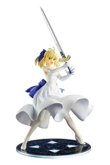 Fate/Stay Night Unlimited Blade Works PVC Statue 1/8 Saber White Dress Renewal Version 20 cm