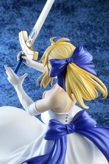 Fate/Stay Night Unlimited Blade Works PVC Statue 1/8 Saber White Dress Renewal Version 20 cm