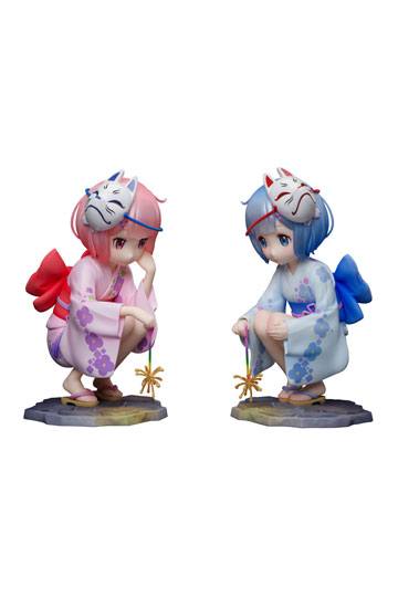 Re:ZERO -Starting Life in Another World- PVC Statues 1/7 Rem & Ram Childhood Summer Memories 11 cm