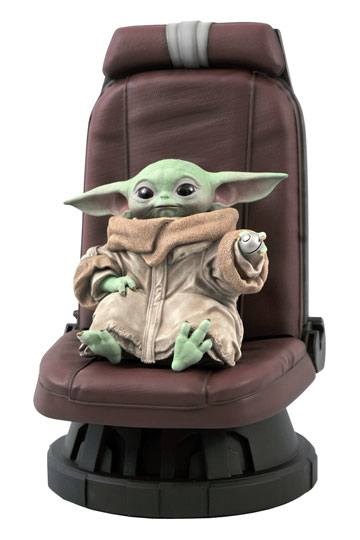 Star Wars The Mandalorian Premier Collection 1/2 The Child in Chair 30 cm
