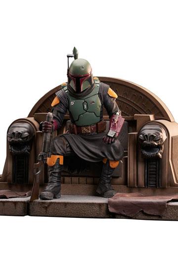 Star Wars: The Mandalorian Premier Collection 1/7 Boba Fett on Throne 24 cm