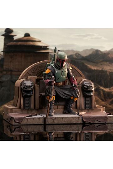Star Wars: The Mandalorian Premier Collection 1/7 Boba Fett on Throne 24 cm