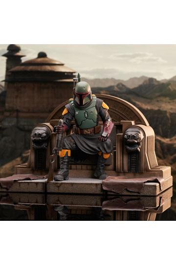 Star Wars: The Mandalorian Premier Collection 1/7 Boba Fett on Throne 24 cm