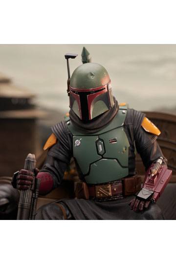 Star Wars: The Mandalorian Premier Collection 1/7 Boba Fett on Throne 24 cm