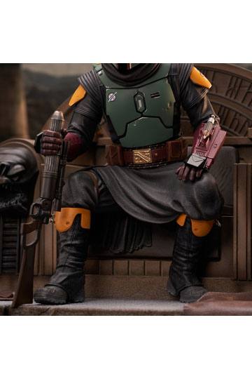 Star Wars: The Mandalorian Premier Collection 1/7 Boba Fett on Throne 24 cm