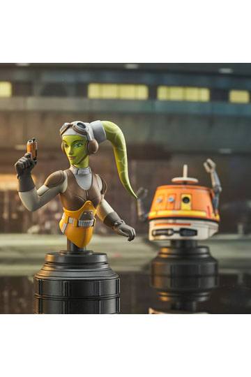Star Wars Rebels Bust 2-Pack Hera & Chopper 15 cm