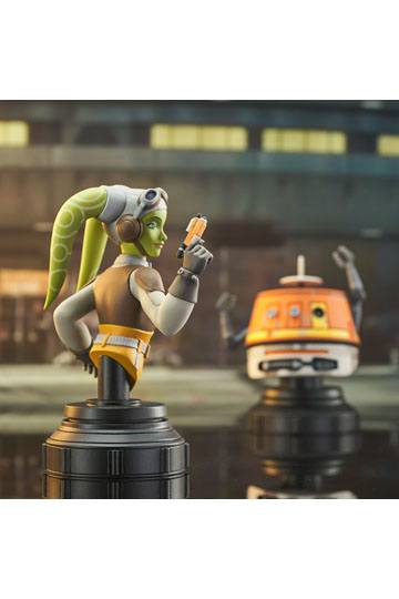 Star Wars Rebels Bust 2-Pack Hera & Chopper 15 cm